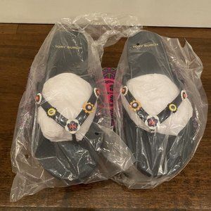 NEW: Tory Burch Marguerite 2 Flip Flops | Perfect Navy | Size 7